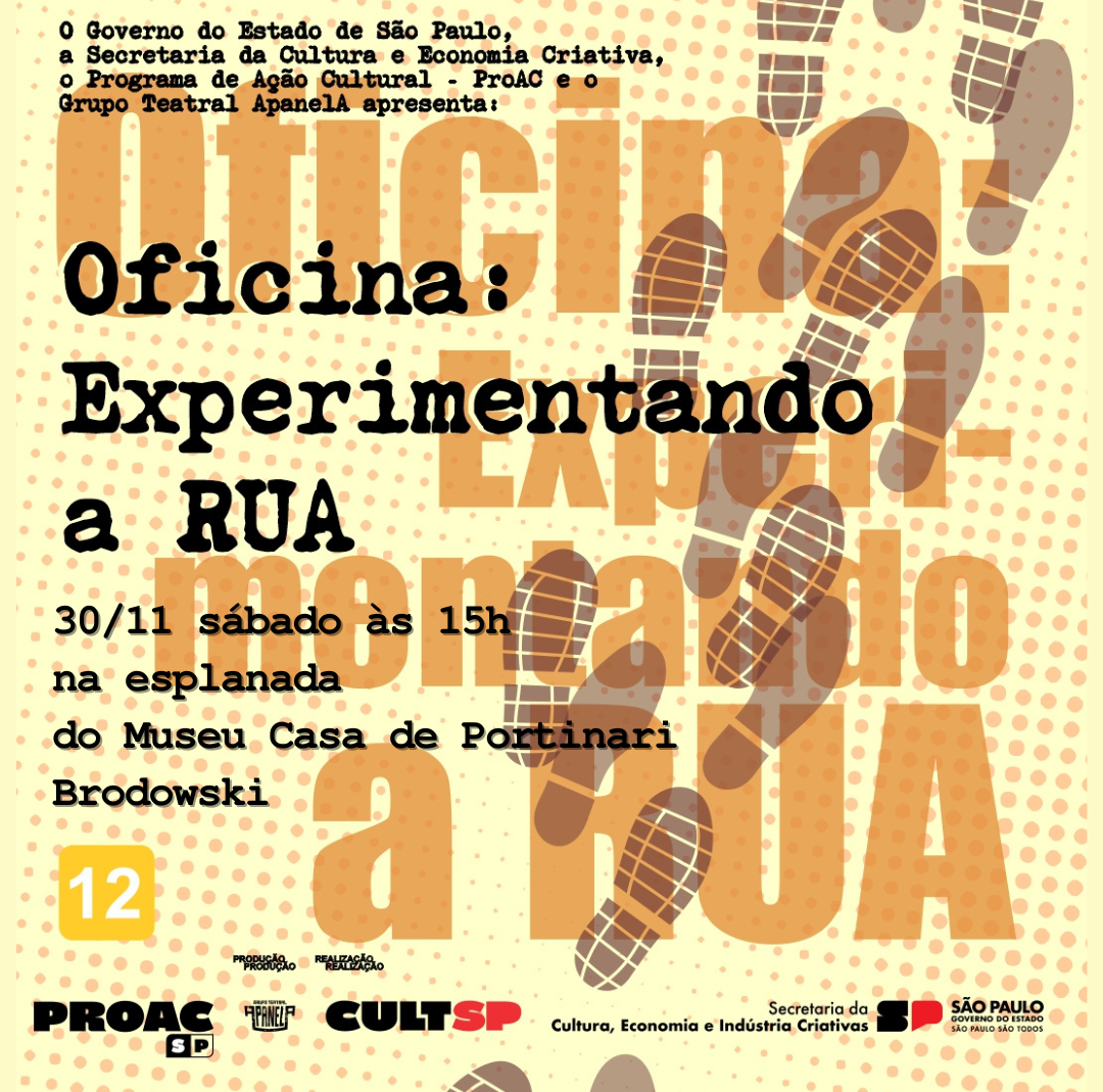 Imagem do evento Oficina “Experimentando a RUA”